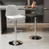 吧台椅椅子家用升降吧台凳简约现代高凳靠背旋转酒吧高脚吧椅吧凳