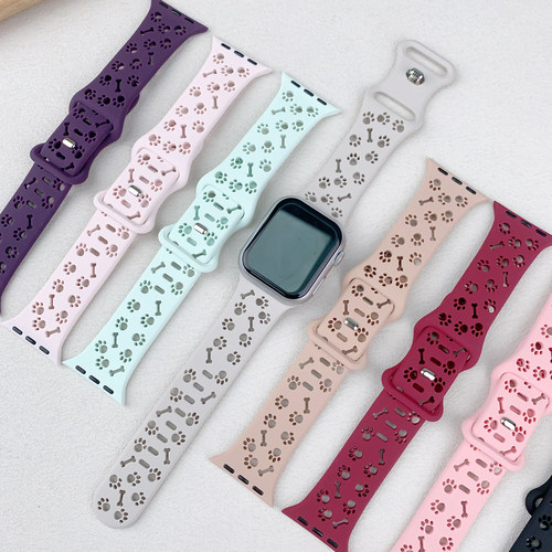 适用苹果iWatch10镂空猫爪表带se