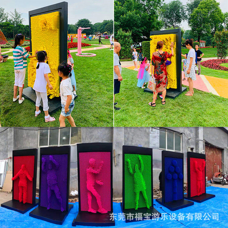 商场地产引流网红人体打印机大型三维针雕墙3D拓印墙发光钢琴楼梯