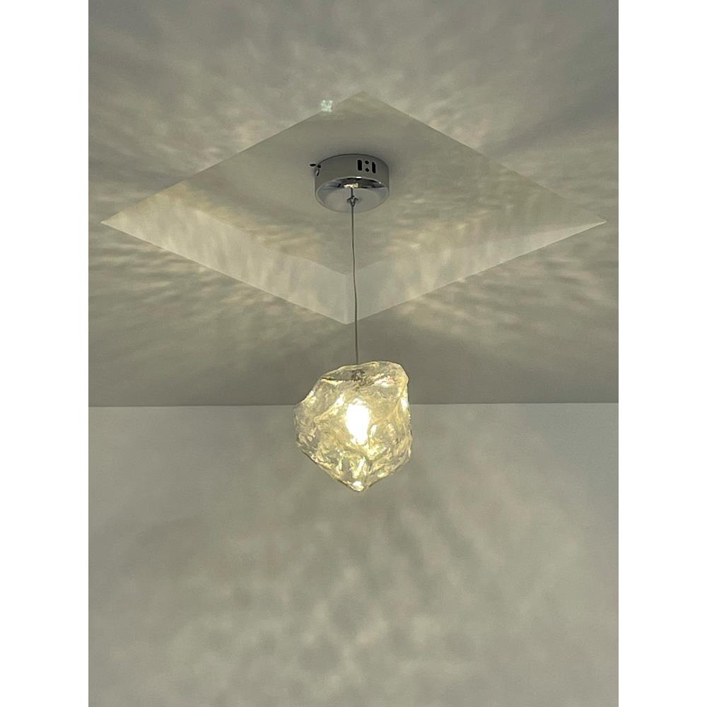 简约现代过道灯冰块石头吊灯餐厅灯吧台灯卧室灯创意自然灯玻璃灯