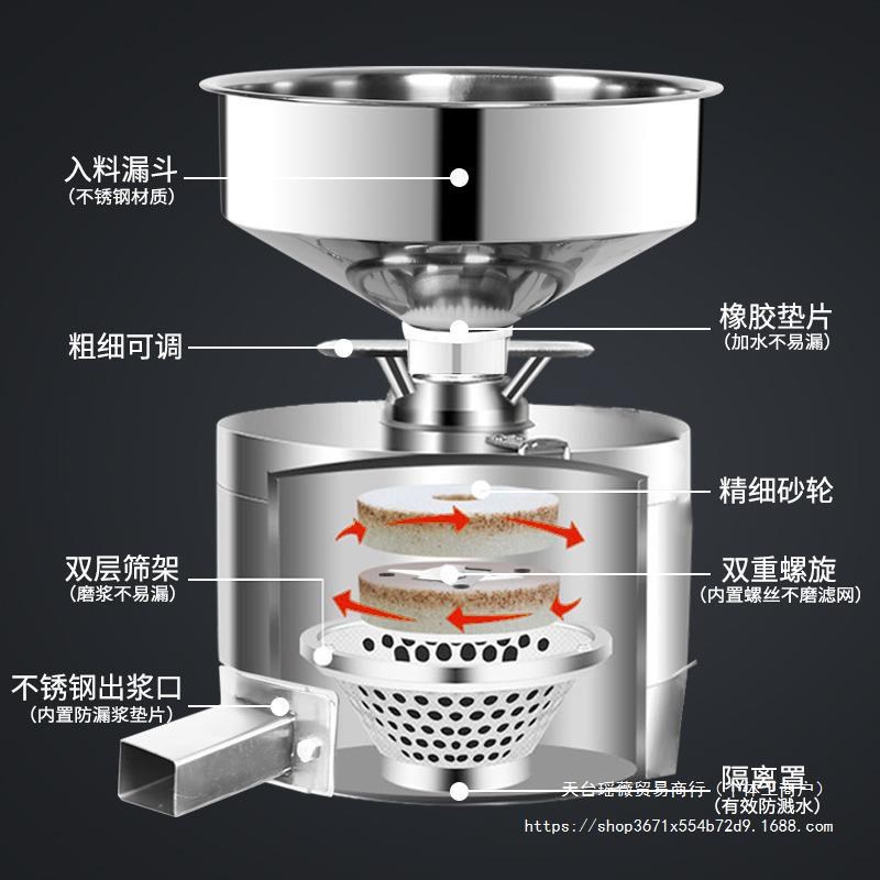 食堂豆浆机商用早餐店用渣浆分离豆腐脑机全自动T电动家用磨浆机