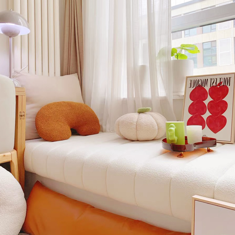 网红飘窗垫定做泰迪绒沙发垫加厚窗台垫四季通用阳台坐垫定制垫子