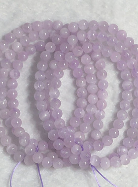 天然紫锂辉三圈手链女款时尚小清新多圈多层水晶手串百搭情侣礼物