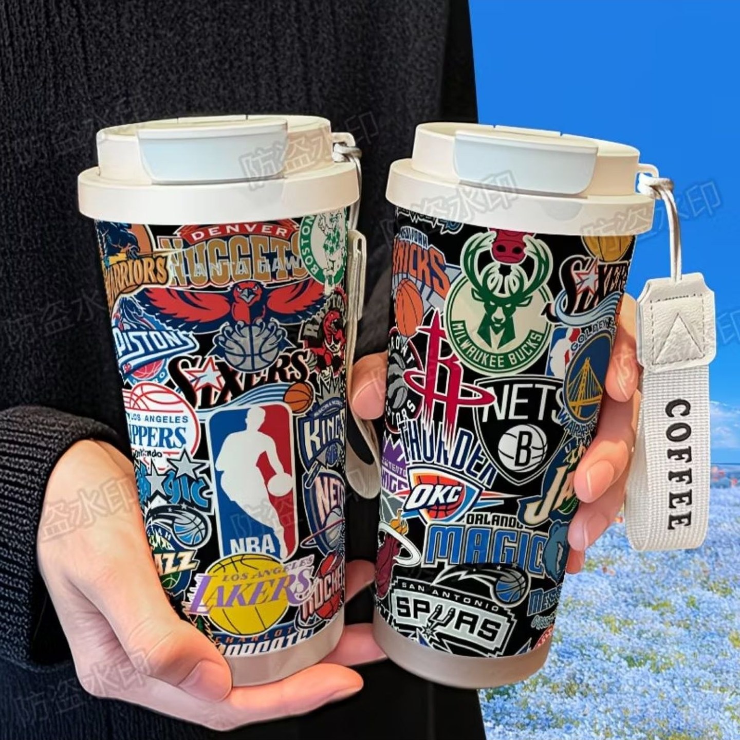 NBA篮球标志周边保温杯31