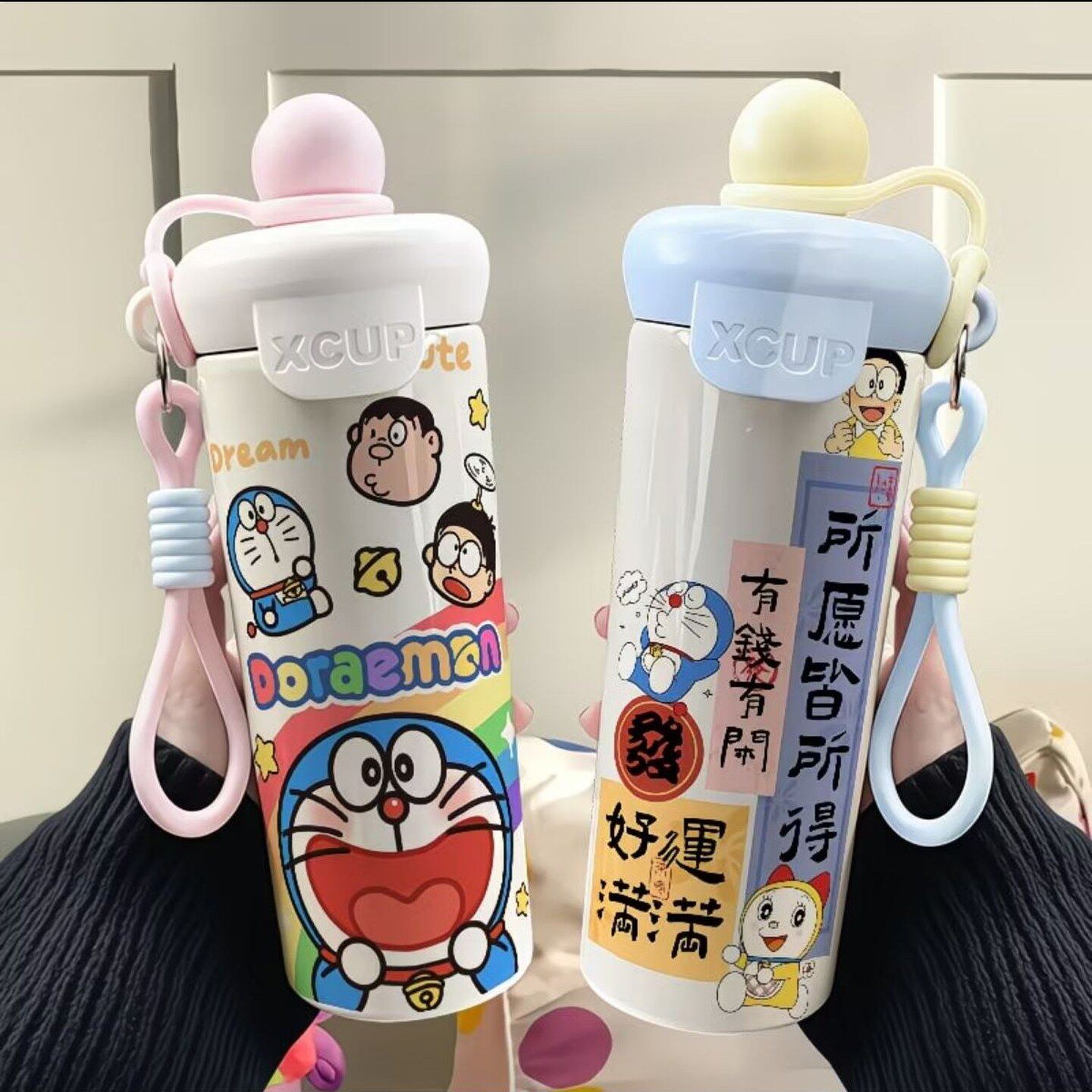 呆萌哆啦A梦手办联名保温杯带大