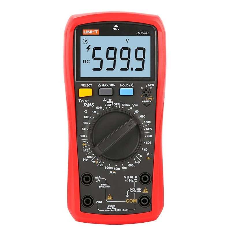 UNI-T优利德UT890C/UT890D+数字万用表便携数字多用表电工万用表