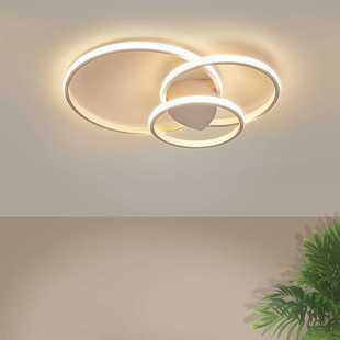 现代简约圆形led吸顶灯具家用灯 客厅卧室创意吸顶灯新款