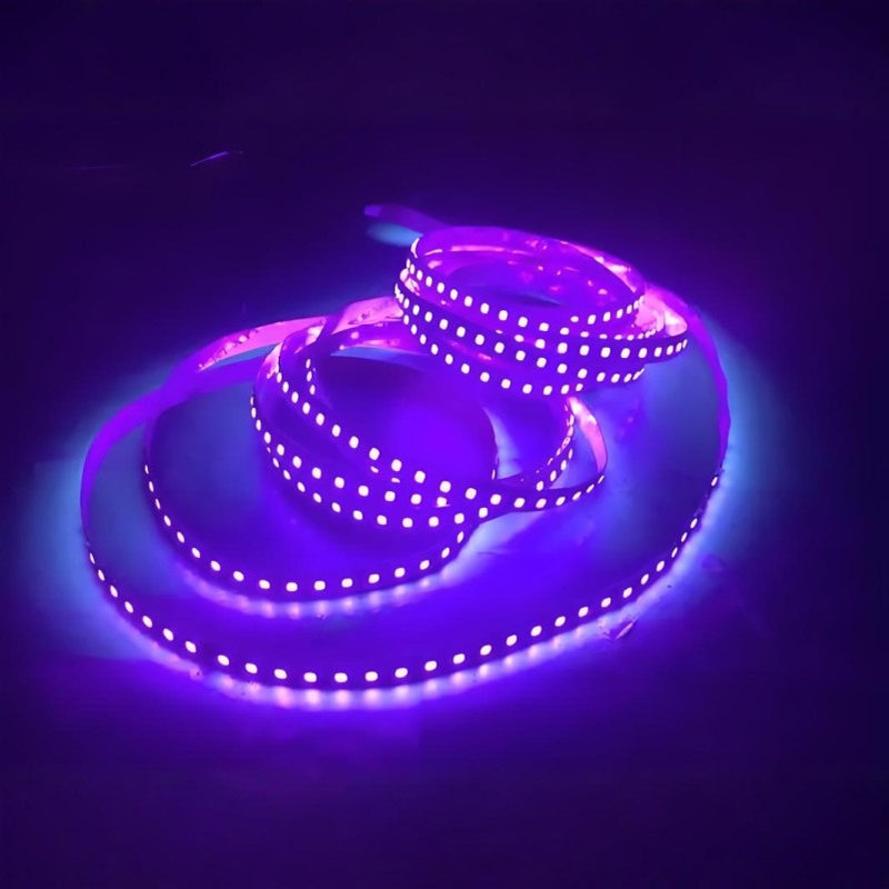 led灯带12V低压贴片24V5mm柜台紫色395自粘装饰线条灯紫光高亮度