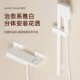 全铜简易花洒套装 卫浴家用白色枪灰淋浴无顶喷酒店卫生间增压