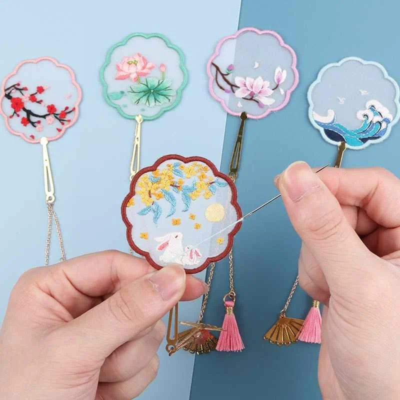 教师节礼物刺绣手工diy书手礼签伴送手礼老师送闺蜜实用走新品