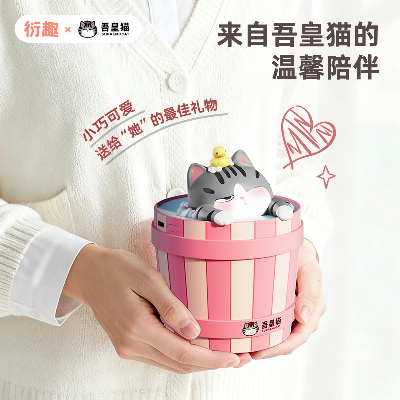 衍趣吾皇猫加湿器家用静音卧室静音小型办公室出雾器生日礼物女生