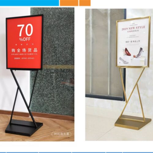 商场广告牌展示架双面展架双v立牌海报架指示牌KT板宣传商场立牌