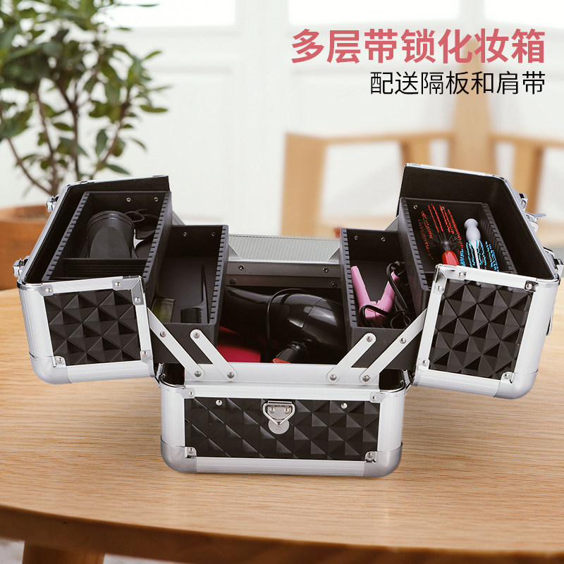 医美工具收纳箱 美甲纹绣专用工具箱 多层手提式美容工具箱 美业