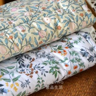 透气沙发椅子垫凳子坐垫子座垫定制 田园ins风小清新碎花纯棉四季