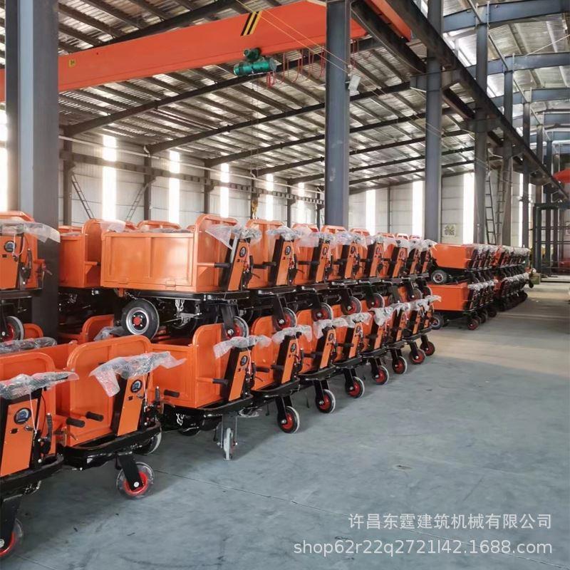 新品电动平板车拉瓷砖建材搬运车拖车拉砖爬坡手推车仓库小推车进