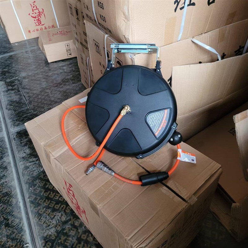 洗车美容贴膜自动伸缩卷管器水鼓气鼓电鼓高压水组合鼓悬挂