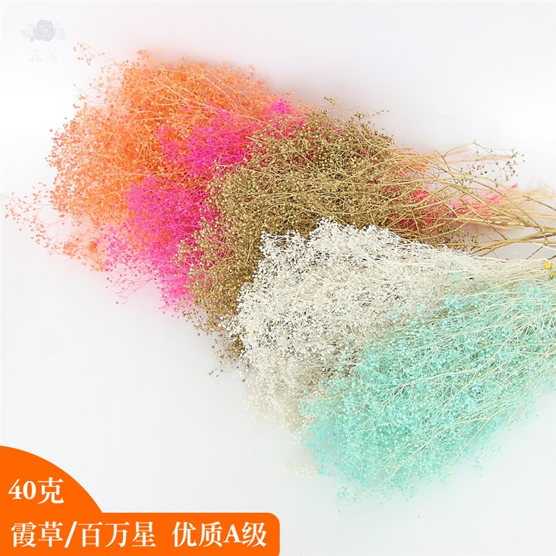 永生花花材 小满天星 百万星 永生花礼盒钥匙扣车挂制作干花材料
