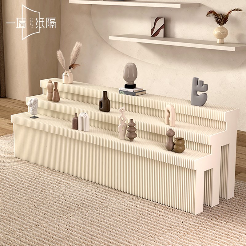 展台产品展示台纸艺中岛展会展架可移动可折叠置物台服装店展示柜