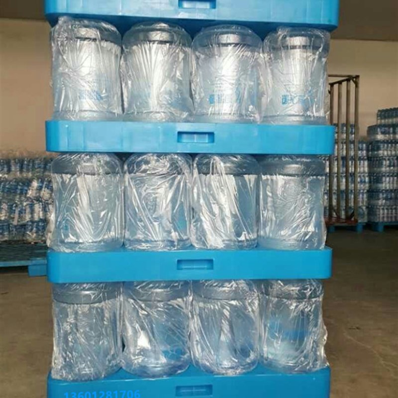 水厂水店塑料桶装水专用托盘码垛物流运输塑料隔板叉车板货架托盘