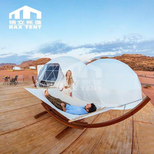厂家直供5米网红民宿酒店帐篷沙漠营地四季通用半透明星空房帐篷