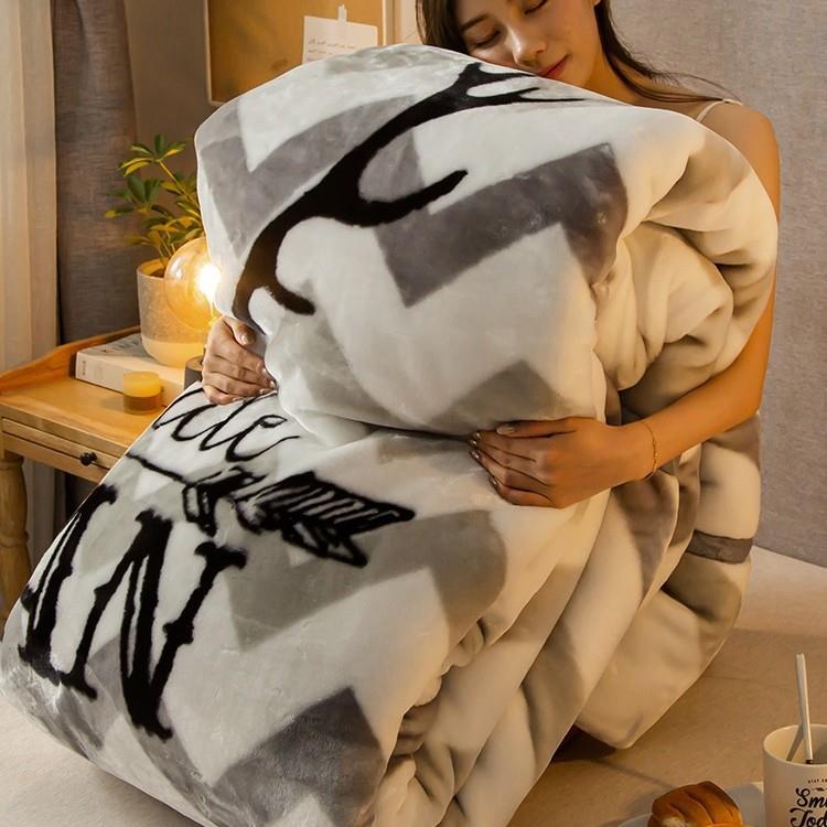 拉舍尔毛毯冬季加厚保暖珊瑚法兰绒毯子铺床单人冬天被子学生宿舍