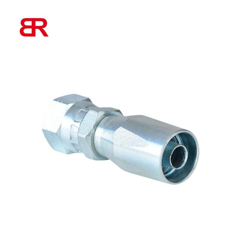 美制JIC 内螺纹74°内锥面SAE100R5液压胶管 26718D-R5分体式接头