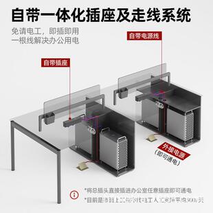 合肥迈亚屏风工位现代简约工位办公桌组合2/4/6人位员工办公桌子
