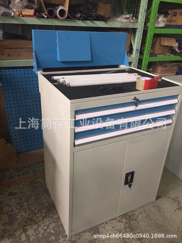 重型组合工具柜工位桌工具车带挂板抽屉式金属置物柜储物柜