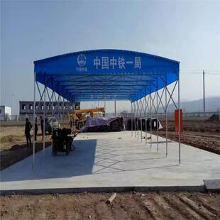 山东建桥工地保温防寒篷布 加工车间推拉棚 移动伸缩养护蓬