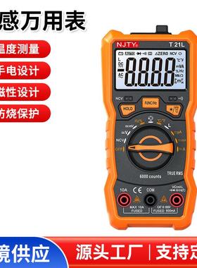 跨境亚马逊T21L 数字智能电感万用表6000数显RM113D便携式带磁铁