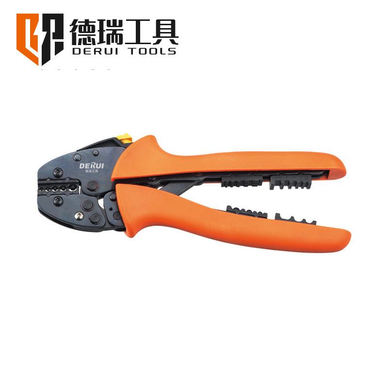 德瑞工具FSA系列省力压线钳 裸端子接线压接工具0.5-10mm2