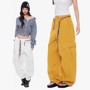 【五百推荐】APEA设计感小众腰带宽松休闲阔腿工装裤