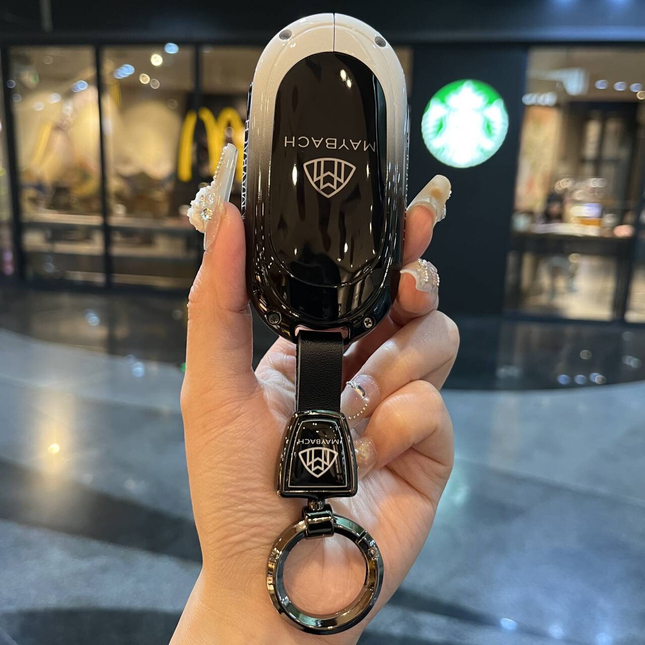 适用于奔驰迈巴赫GLS480钥匙套GLS600 GLS450车S级全包高级壳金属