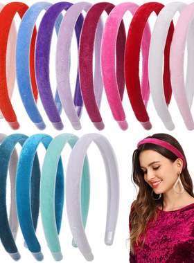 直销现货 亚马逊热卖毛绒简约发箍 欧美饰品新款头饰发饰