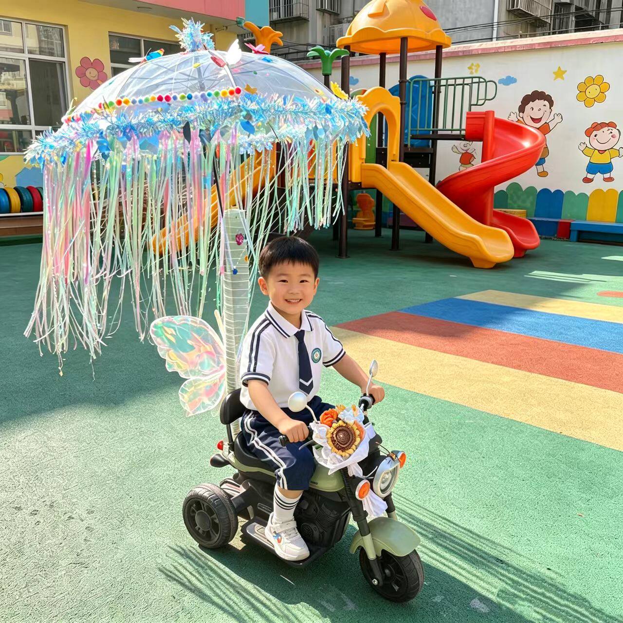 幼儿园花车装饰材料巡游节日儿童节日装扮用品