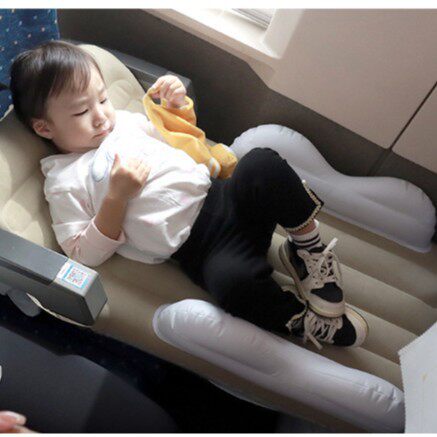 宝宝高铁出行神器睡觉带娃儿童婴儿飞机睡床车载充气床垫动车二等