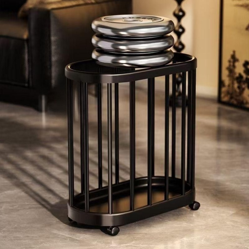 雨伞架瑜伽垫羽毛球健身器材置物架移动带轮玩具储物神器杂物收纳