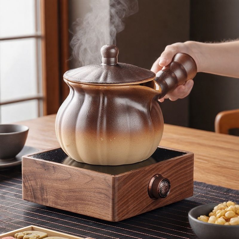 户外围炉煮茶罐罐壶炒茶大容量可明火干烧烤奶罐煮茶壶耐高温带盖