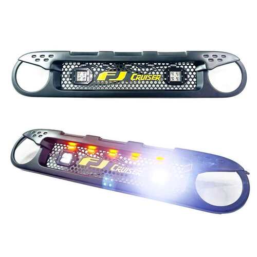 适用于FJ酷路泽中网小黄灯款改装FJ Cruiser grill with lights