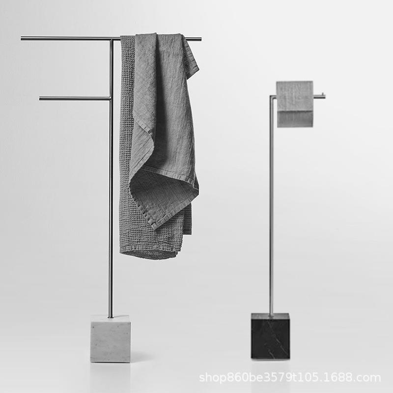 造心家具|卫生间浴室不锈钢Towelrack纸巾架大理石落地式免打孔