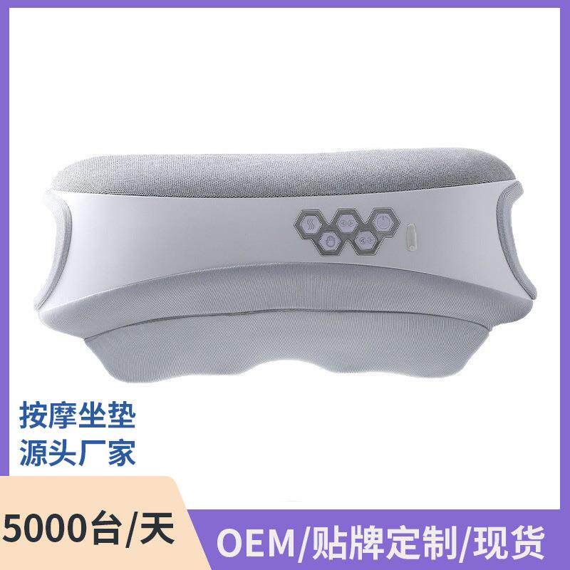 多功能腹部按摩器手部气囊按摩家用自动揉腹仪揉肚子英文图