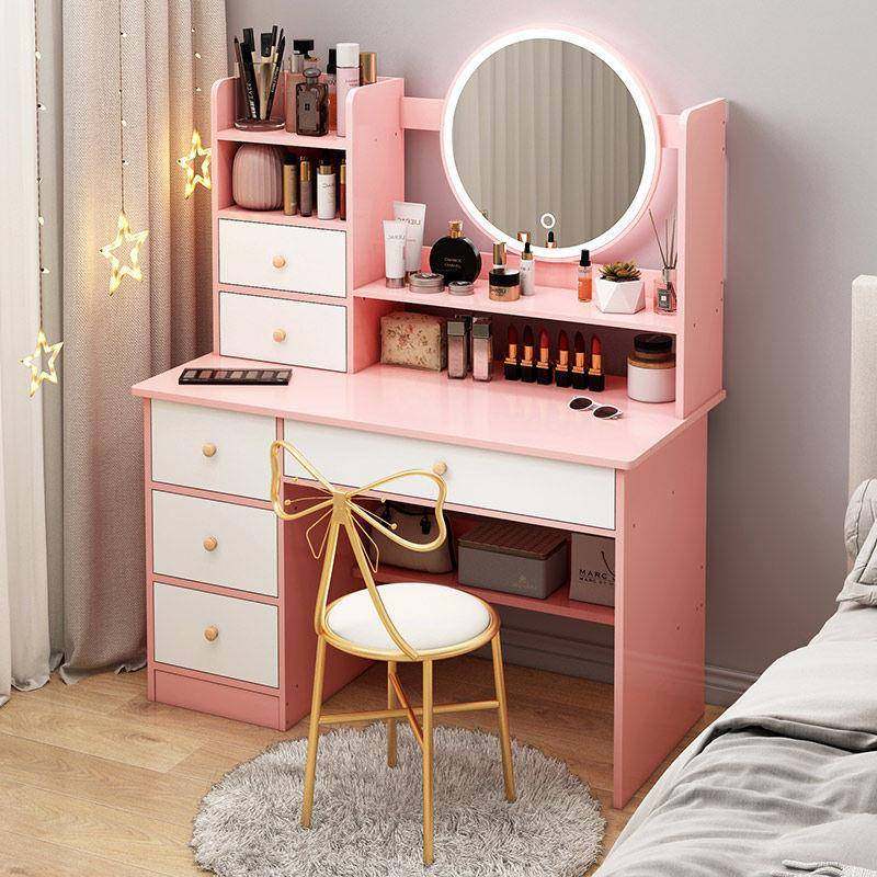 梳妆台新款现代简约卧室小户型网红化妆桌化妆柜收纳柜一体化妆台
