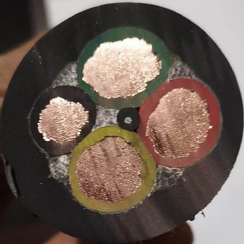 YC橡套电缆多股软芯橡胶线4芯240平方3*240+1*12070三相四线软线