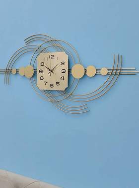 铁艺壁挂钟表wall decor colck 静音壁挂现代风格简约挂钟