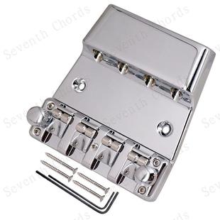 可调节高度可拆卸滚珠弦码 四弦电贝司琴桥拉弦板4弦贝斯BASS弦桥