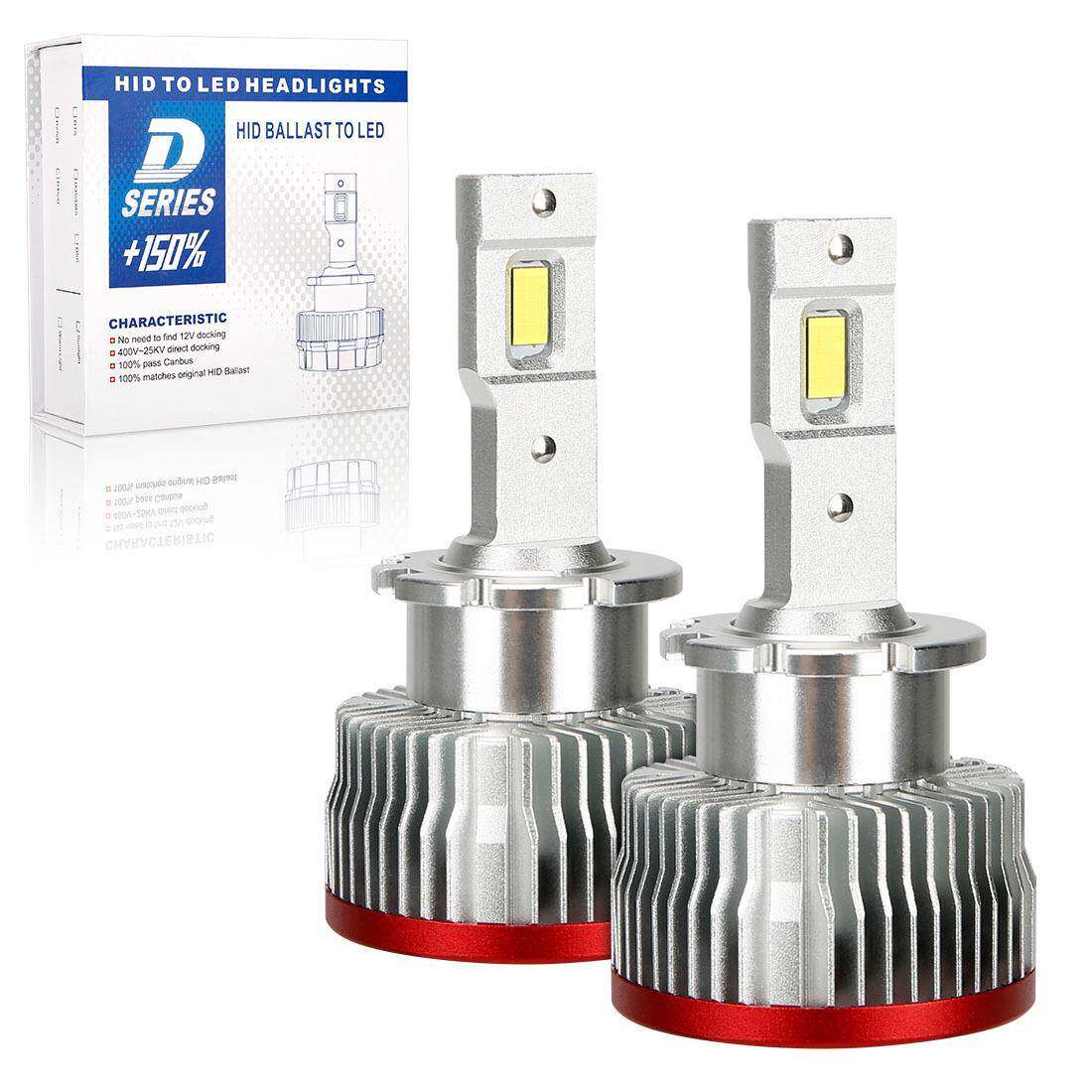 LED汽车前大灯两面发光35W7600LM红底D2/D4/D1/D3