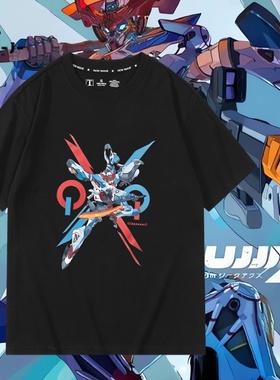 STRICT-G 机动战士高达 GQuuuuuuX周边短袖t恤男女纯棉上衣服半袖