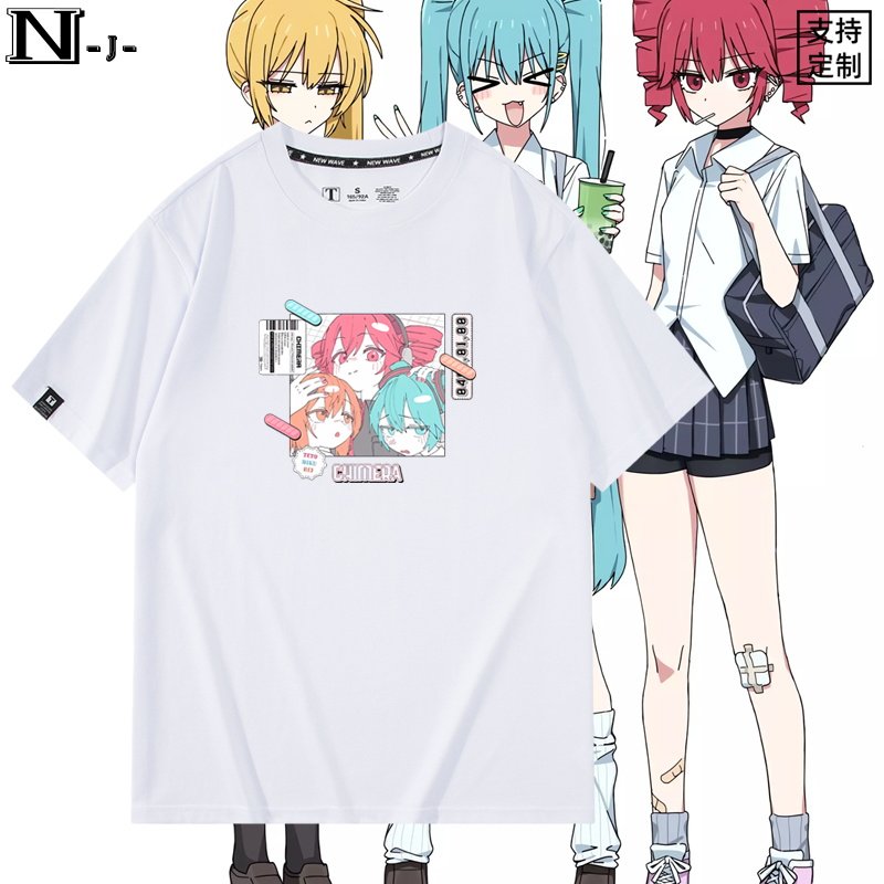 miku少女ACG歌姬计划重音teto二次元男女短袖夏季T恤半袖宽松衣服