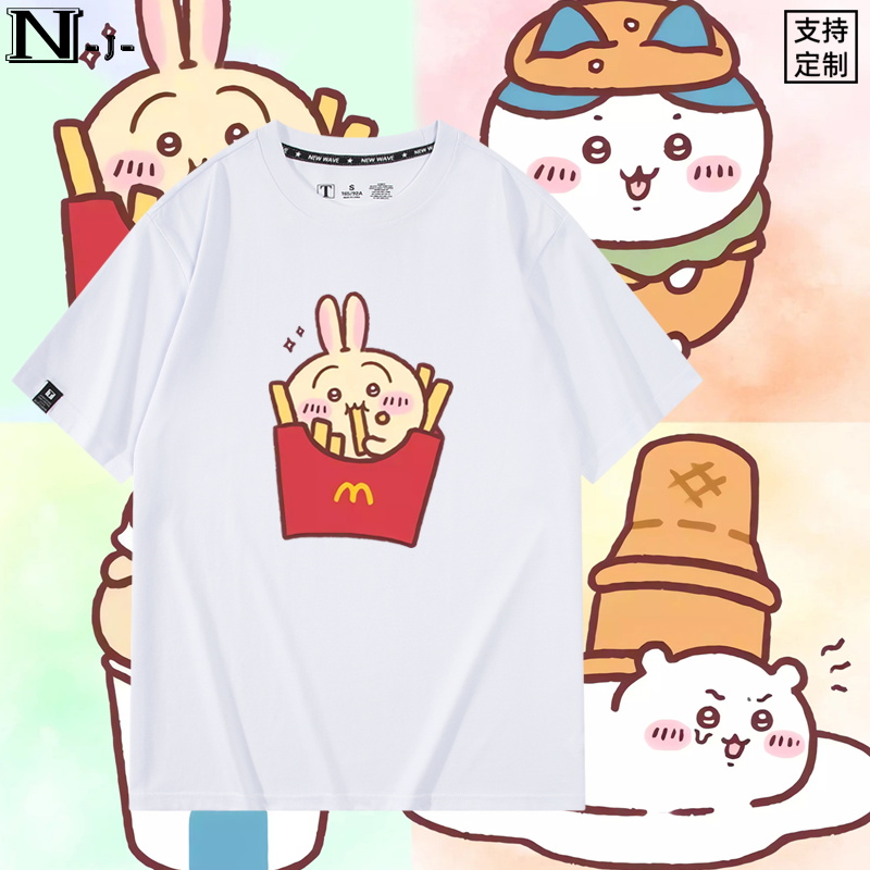 休闲宽松纯棉情侣短袖