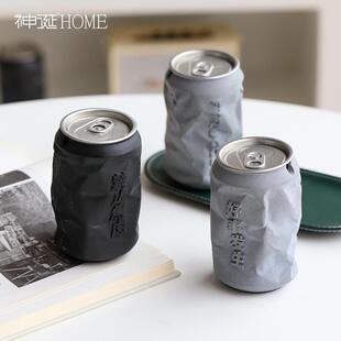 潮流轻奢大号客厅办公室家用烟缸有盖防飞灰ins风 烟灰缸创意个性